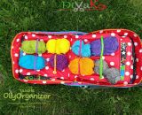 Aufbewahrungstasche OllyOrganizer (Eine Nähanleitung mit Schnittmuster von shesmile) Sortiere Spielzeug, Reiseunterlagen, Tonies, Spielfiguren, Malsachen oder Kosmetik ordentlich ein. Praktisch für Unterwegs. Für Kinder oder Erwachsene.