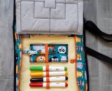 Aufbewahrungstasche OllyOrganizer (Eine Nähanleitung mit Schnittmuster von shesmile) Sortiere Spielzeug, Reiseunterlagen, Tonies, Spielfiguren, Malsachen oder Kosmetik ordentlich ein. Praktisch für Unterwegs. Für Kinder oder Erwachsene.