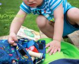 Aufbewahrungstasche OllyOrganizer (Eine Nähanleitung mit Schnittmuster von shesmile) Sortiere Spielzeug, Reiseunterlagen, Tonies, Spielfiguren, Malsachen oder Kosmetik ordentlich ein. Praktisch für Unterwegs. Für Kinder oder Erwachsene.