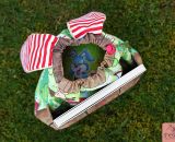 Nähanleitung und Schnittmuster gestaltet als PDF-E-Book für eine Wendetasche mit Kordelzug welche nach dem Wenden zum süßen Hasenkuscheltier wird. Der Osternesthase von shesmile! Dieses nachhaltige Osternest wird nach dem entleeren nicht weggeworfen 