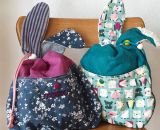 Nähanleitung und Schnittmuster gestaltet als PDF-E-Book für eine Wendetasche mit Kordelzug welche nach dem Wenden zum süßen Hasenkuscheltier wird. Der Osternesthase von shesmile! Dieses nachhaltige Osternest wird nach dem entleeren nicht weggeworfen 