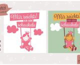 Mir reichts! Ich geh schaukeln! (Plotterdatei, Illustration und Ausmalbild von shesmile) Eine Schaukelprinzessin für kleine Prinzessinnen. Verschönert Kinderzimmer, Kinderkleidung oder Sporttaschen.