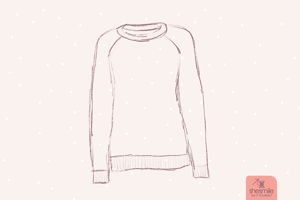 Ein zeitloser, gemütlicher Kuschelpullover - RiekeRaglan! Nähanleitung und Schnittmuster als PDF-E-Book von shesmile für Damen in der Größe 32 bis 54 mit Raglan-Ärmeln.