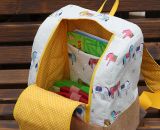 Rucksack KlapPack (Eine Nähanleitung mit Schnittmuster für 2 Größen von shesmile) Ein kleiner Rucksack für den Kindergarten und ein mittelgroßer Rucksack für den Tagesausflug? Beim Sport, beim Oma-Wochenende, für Wechselklamotten, im Urlaub und auf R