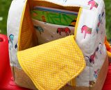 Rucksack KlapPack (Eine Nähanleitung mit Schnittmuster für 2 Größen von shesmile) Ein kleiner Rucksack für den Kindergarten und ein mittelgroßer Rucksack für den Tagesausflug? Beim Sport, beim Oma-Wochenende, für Wechselklamotten, im Urlaub und auf R