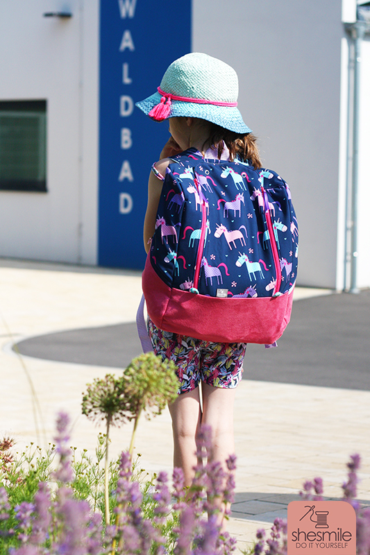 Rucksack MidiKlapPack - Das Herzstück der KlapPack-Serie. Kleiner als groß und XXL, größer als klein und mittel - Midi eben (Nähanleitung & Schnittmuster von shesmile)