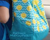 Rucksack MidiKlapPack - Das Herzstück der KlapPack-Serie. Kleiner als groß und XXL, größer als klein und mittel - Midi eben (Nähanleitung & Schnittmuster als PDF-E-Book gestaltet von shesmile)
