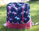 Rucksack MidiKlapPack - Das Herzstück der KlapPack-Serie. Kleiner als groß und XXL, größer als klein und mittel - Midi eben (Nähanleitung & Schnittmuster von shesmile) Fürs Schwimmbad, Schulkind, Urlaub, Schultasche!