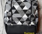Rucksack MidiKlapPack - Das Herzstück der KlapPack-Serie. Kleiner als groß und XXL, größer als klein und mittel - Midi eben (Nähanleitung & Schnittmuster als PDF-E-Book gestaltet von shesmile)