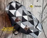 Rucksack MidiKlapPack - Das Herzstück der KlapPack-Serie. Kleiner als groß und XXL, größer als klein und mittel - Midi eben (Nähanleitung & Schnittmuster als PDF-E-Book gestaltet von shesmile)