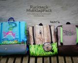 Rucksack MidiKlapPack - Das Herzstück der KlapPack-Serie. Kleiner als groß und XXL, größer als klein und mittel - Midi eben (Nähanleitung & Schnittmuster als PDF-E-Book gestaltet von shesmile)