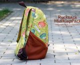 Rucksack MidiKlapPack - Das Herzstück der KlapPack-Serie. Kleiner als groß und XXL, größer als klein und mittel - Midi eben (Nähanleitung & Schnittmuster als PDF-E-Book gestaltet von shesmile)