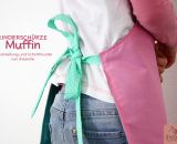 Schürze für Kinder -Muffin- (Eine Nähanleitung und Schnittmuster von shesmile) Ideal zum Kochen, Backen, Basteln und Malen. 2-lagig und supersicher.