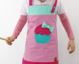 Schürze für Kinder -Muffin- (Eine Nähanleitung und Schnittmuster von shesmile) Ideal zum Kochen, Backen, Basteln und Malen. 2-lagig und supersicher.