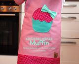 Schürze für Kinder -Muffin- (Eine Nähanleitung und Schnittmuster von shesmile) Ideal zum Kochen, Backen, Basteln und Malen. 2-lagig und supersicher.