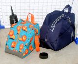 Nähanleitung und Schnittmuster gestaltet als PDF-E-Book für eine Tragetasche, Umhängetasche oder Rucksack SusiSkates. Perfekt für deine Schlittschuhe, Inline-Skates oder Ski-Schuhe. Schnittmuster Kufen bzw. Rollen von 25 cm bis 45 cm.