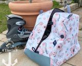 Nähanleitung und Schnittmuster gestaltet als PDF-E-Book für eine Tragetasche, Umhängetasche oder Rucksack SusiSkates. Perfekt für deine Schlittschuhe, Inline-Skates oder Ski-Schuhe. Schnittmuster Kufen bzw. Rollen von 25 cm bis 45 cm.