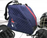 Nähanleitung und Schnittmuster gestaltet als PDF-E-Book für eine Tragetasche, Umhängetasche oder Rucksack SusiSkates. Perfekt für deine Schlittschuhe, Inline-Skates oder Ski-Schuhe. Schnittmuster Kufen bzw. Rollen von 25 cm bis 45 cm.