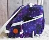 Nähanleitung und Schnittmuster gestaltet als PDF-E-Book für eine Tragetasche, Umhängetasche oder Rucksack SusiSkates. Perfekt für deine Schlittschuhe, Inline-Skates oder Ski-Schuhe. Schnittmuster Kufen bzw. Rollen von 25 cm bis 45 cm.