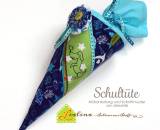 Kleine Schultuete oder Zuckertuete aus Stoff -Nähanleitung und Schnittmuster von shesmile-