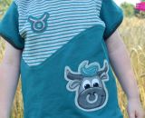 Applikationsvorlage gestaltet als PDF-E-Book für alle 12 Sternzeichen. Zur Gestaltung von Textilien. Als die zwölf Tierkreiszeichen des Zodiaks werden die Sternzeichen Widder, Stier, Zwillinge, Krebs, Löwe, Jungfrau, Waage, Skorpion, Schütze, Steinbo