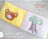 Bilderbuch aus Stoff (Eine Nähanleitung mit Schnittmuster von shesmile) Ideal für kleine Baby- und Kinderhände. Das perfekte Geschenk zur Taufe oder zum 1. Geburtstag.