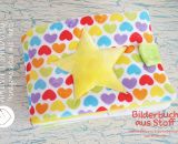 Bilderbuch aus Stoff (Eine Nähanleitung mit Schnittmuster von shesmile) Ideal für kleine Baby- und Kinderhände. Das perfekte Geschenk zur Taufe oder zum 1. Geburtstag.