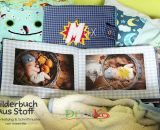 Bilderbuch aus Stoff (Eine Nähanleitung mit Schnittmuster von shesmile) Ideal für kleine Baby- und Kinderhände. Das perfekte Geschenk zur Taufe oder zum 1. Geburtstag.