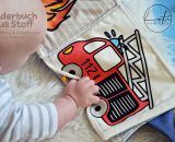 Bilderbuch aus Stoff (Eine Nähanleitung mit Schnittmuster von shesmile) Ideal für kleine Baby- und Kinderhände. Das perfekte Geschenk zur Taufe oder zum 1. Geburtstag.