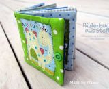 Bilderbuch aus Stoff (Eine Nähanleitung mit Schnittmuster von shesmile) Ideal für kleine Baby- und Kinderhände. Das perfekte Geschenk zur Taufe oder zum 1. Geburtstag.