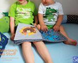 Bilderbuch aus Stoff (Eine Nähanleitung mit Schnittmuster von shesmile) Ideal für kleine Baby- und Kinderhände. Das perfekte Geschenk zur Taufe oder zum 1. Geburtstag.