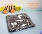 Bilderbuch aus Stoff (Eine Nähanleitung mit Schnittmuster von shesmile) Ideal für kleine Baby- und Kinderhände. Das perfekte Geschenk zur Taufe oder zum 1. Geburtstag.