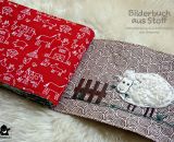 Bilderbuch aus Stoff (Eine Nähanleitung mit Schnittmuster von shesmile) Ideal für kleine Baby- und Kinderhände. Das perfekte Geschenk zur Taufe oder zum 1. Geburtstag.