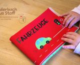 Bilderbuch aus Stoff (Eine Nähanleitung mit Schnittmuster von shesmile) Ideal für kleine Baby- und Kinderhände. Das perfekte Geschenk zur Taufe oder zum 1. Geburtstag.