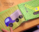 Bilderbuch aus Stoff (Eine Nähanleitung mit Schnittmuster von shesmile) Ideal für kleine Baby- und Kinderhände. Das perfekte Geschenk zur Taufe oder zum 1. Geburtstag.