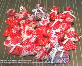Stoffsäckchen für Adventskalender und Geschenke (Kostenlose Nähanleitung & Schnittmuster von shesmile) Hier genäht von Nessis Nähwunder.