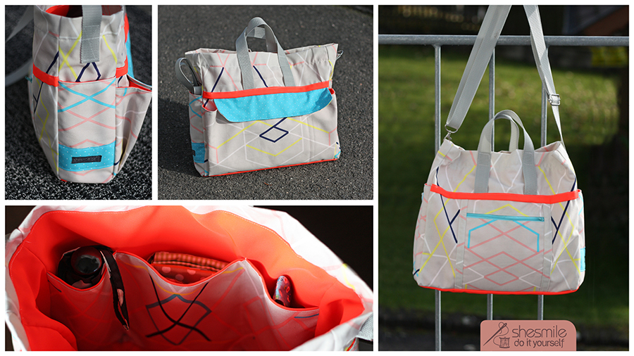 Große Damenhandtasche Big Elli (Nähanleitung und Schnittmuster von shesmile)