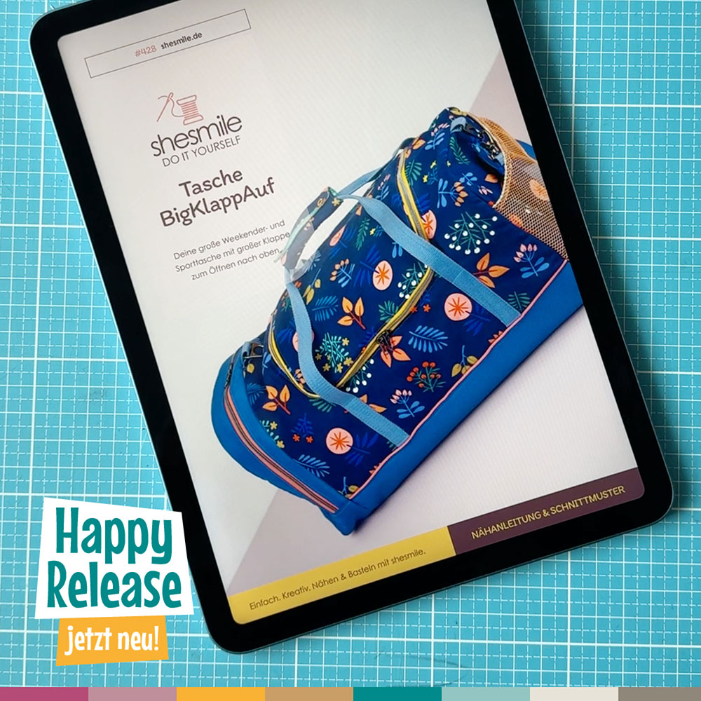 happy release reel shesmile diy tasche bigklappauf