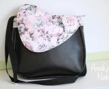 Nähanleitung und Schnittmuster gestaltet als PDF-E-Book von shesmile für eine Handtasche und Umhängetasche Carla in zwei Größen. Carla ist deine Mädchen- und Damenhandtasche mit der geschwungenen Klappe. Carla hat ein großes Hauptfach und unter der K