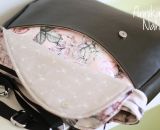 Nähanleitung und Schnittmuster gestaltet als PDF-E-Book von shesmile für eine Handtasche und Umhängetasche Carla in zwei Größen. Carla ist deine Mädchen- und Damenhandtasche mit der geschwungenen Klappe. Carla hat ein großes Hauptfach und unter der K