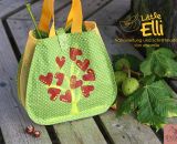 Kinderhandtasche Little Elli als Herbst-Sammeltasche mit Tüll-Netz (Eine Nähanleitung mit Schnittmuster von shesmile) Der Herbst ist da! Raus in die Natur zum Kastanien-Sammeln!