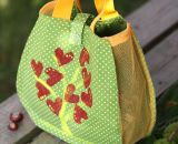 Kinderhandtasche Little Elli als Herbst-Sammeltasche mit Tüll-Netz (Eine Nähanleitung mit Schnittmuster von shesmile) Der Herbst ist da! Raus in die Natur zum Kastanien-Sammeln!