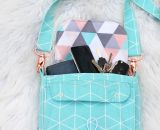 Nähanleitung und Schnittmuster gestaltet als PDF-E-Book für eine Handtasche bzw. Umhängetasche Ulla mit gefächertem Seitenfach. Perfekt als Umhängetasche für dein nächstes Konzert, Festival oder Party-Abend. Aber auch als Kindergarten-Tasche macht si