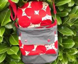 Nähanleitung und Schnittmuster gestaltet als PDF-E-Book für eine Handtasche bzw. Umhängetasche Ulla mit gefächertem Seitenfach. Perfekt als Umhängetasche für dein nächstes Konzert, Festival oder Party-Abend. Aber auch als Kindergarten-Tasche macht si