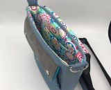 Nähanleitung und Schnittmuster gestaltet als PDF-E-Book für eine Handtasche bzw. Umhängetasche Ulla mit gefächertem Seitenfach. Perfekt als Umhängetasche für dein nächstes Konzert, Festival oder Party-Abend. Aber auch als Kindergarten-Tasche macht si