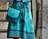 Nähanleitung und Schnittmuster gestaltet als PDF-E-Book für eine Handtasche bzw. Umhängetasche Ulla mit gefächertem Seitenfach. Perfekt als Umhängetasche für dein nächstes Konzert, Festival oder Party-Abend. Aber auch als Kindergarten-Tasche macht si