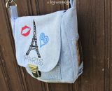 Nähanleitung und Schnittmuster gestaltet als PDF-E-Book für eine Handtasche bzw. Umhängetasche Ulla mit gefächertem Seitenfach. Perfekt als Umhängetasche für dein nächstes Konzert, Festival oder Party-Abend. Aber auch als Kindergarten-Tasche macht si