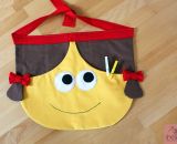 Eine Klammernschürze nähen für Wäscheklammern. Nähanleitung und Schnittmuster von shesmile für 3 Varianten. Als Eule WäKla, Mädchen Lotta Laundry oder ganz neutral aus deinem Lieblingsstoff. Du hast die Wahl. Alle 3 Varianten sind mit Nähanleitung un