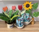 Nähanleitung und Schnittmuster gestaltet als PDF-E-Book von shesmile für Frieda Flower, die Zimmerpflanzen aus Stoff für Allergiker, das Kinderzimmer, Vielreisende, kranke und alte Menschen, schattige Plätzchen oder Pflanzendummies wie mich! Wähle au