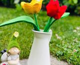 Nähanleitung und Schnittmuster gestaltet als PDF-E-Book von shesmile für Frieda Flower, die Zimmerpflanzen aus Stoff für Allergiker, das Kinderzimmer, Vielreisende, kranke und alte Menschen, schattige Plätzchen oder Pflanzendummies wie mich! Wähle au